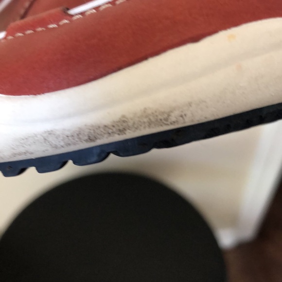 Timberline comforia red boat shoe style loafer with toggle detail - Picture 7 of 13